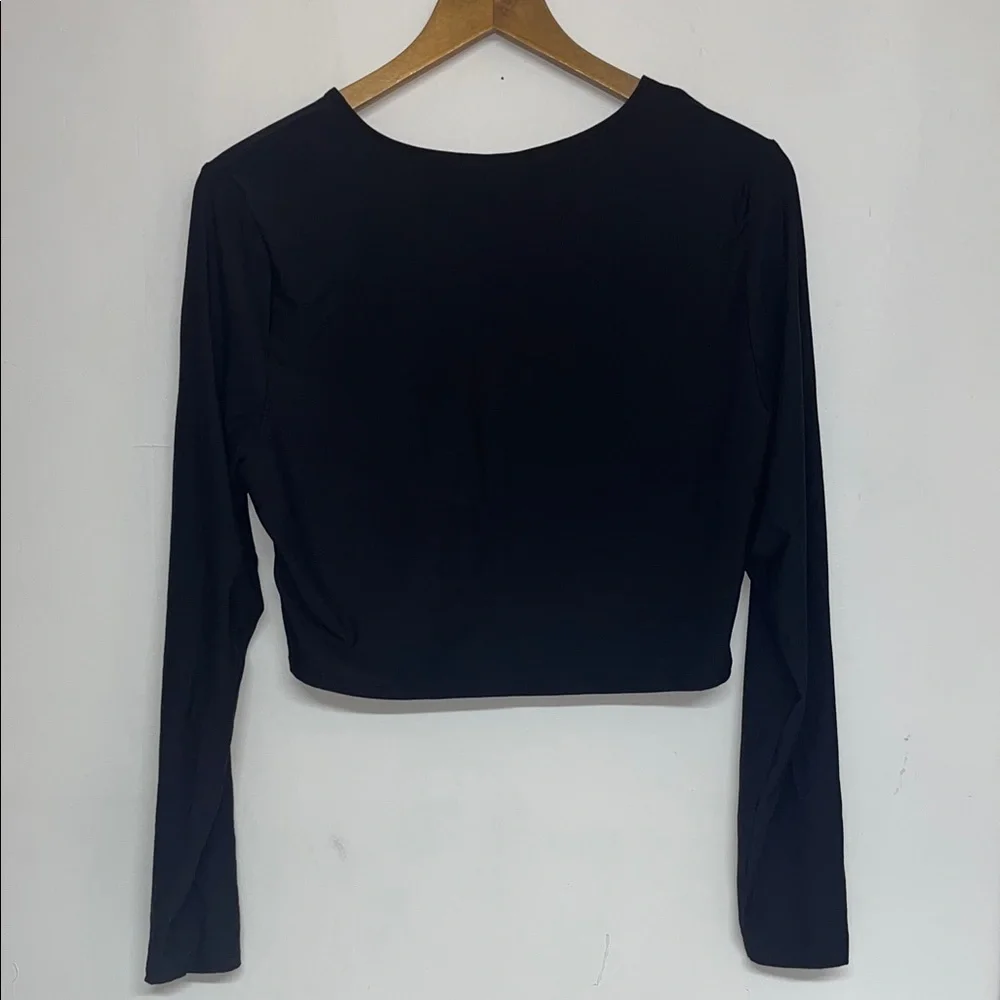 CALIA Swim Rashguard Long Sleeve Cropped Top XL, Athleisure, black spf 50 - Picture 7 of 7